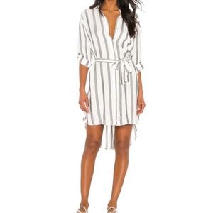 Indah Tenerife Shirt Dress Marrakech Stripe Belted Button-Up Open Cut-Out Back